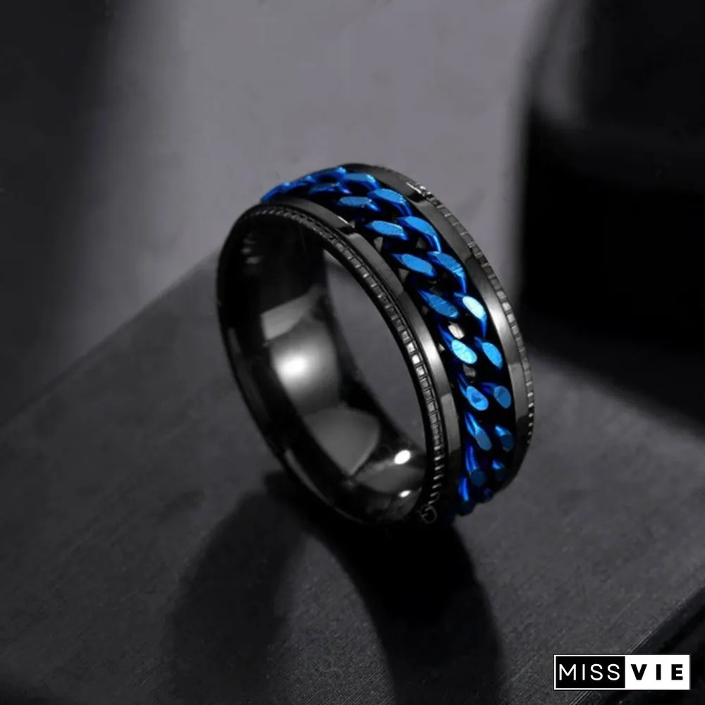 Men rings  Titanium steel rings for men  Stainless steel rings for women  Fashion rings  Rotatable rings