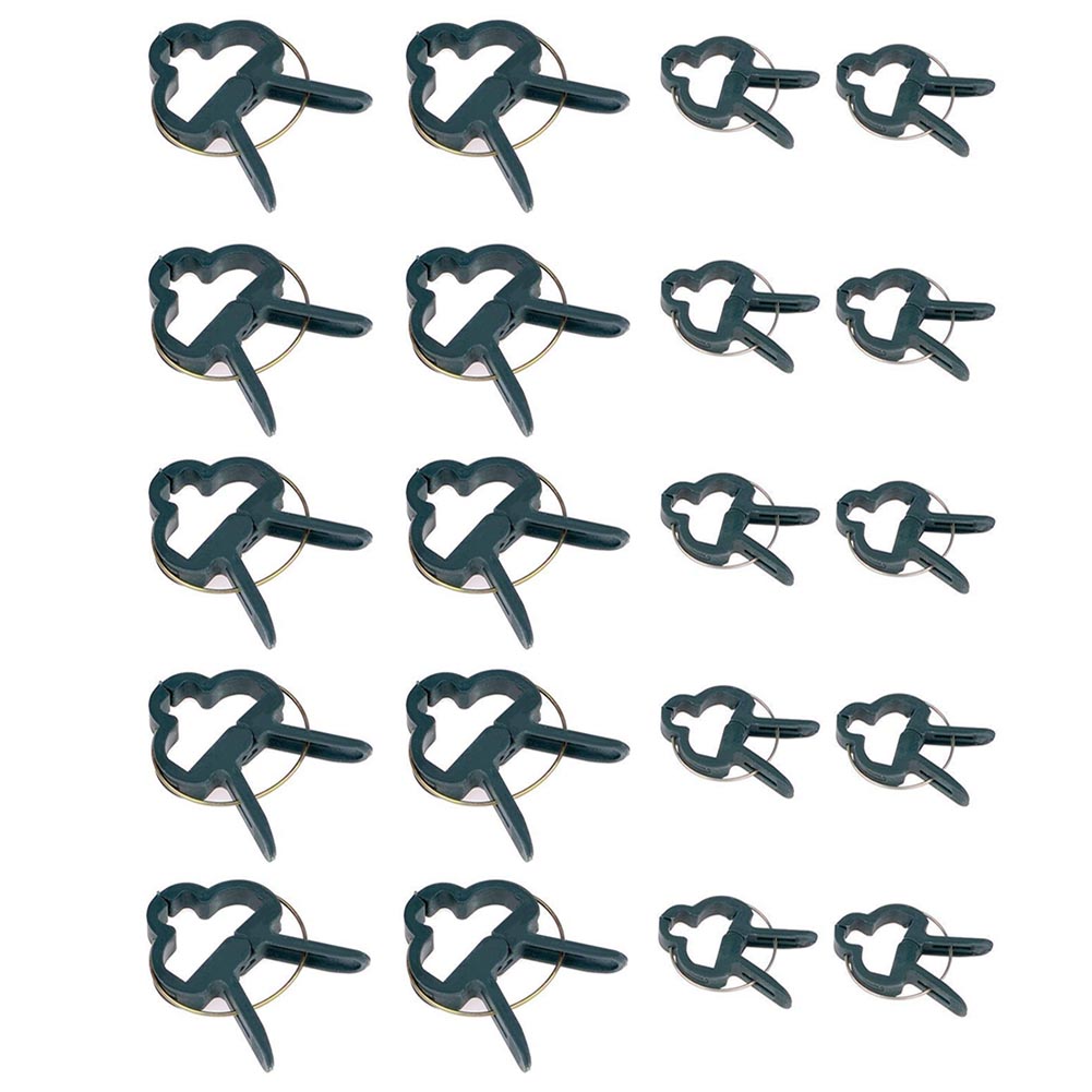 

20pcs Fastener Greenhouse Support Fixed Clamp Plant Grafting Connector Clip, 501 Original