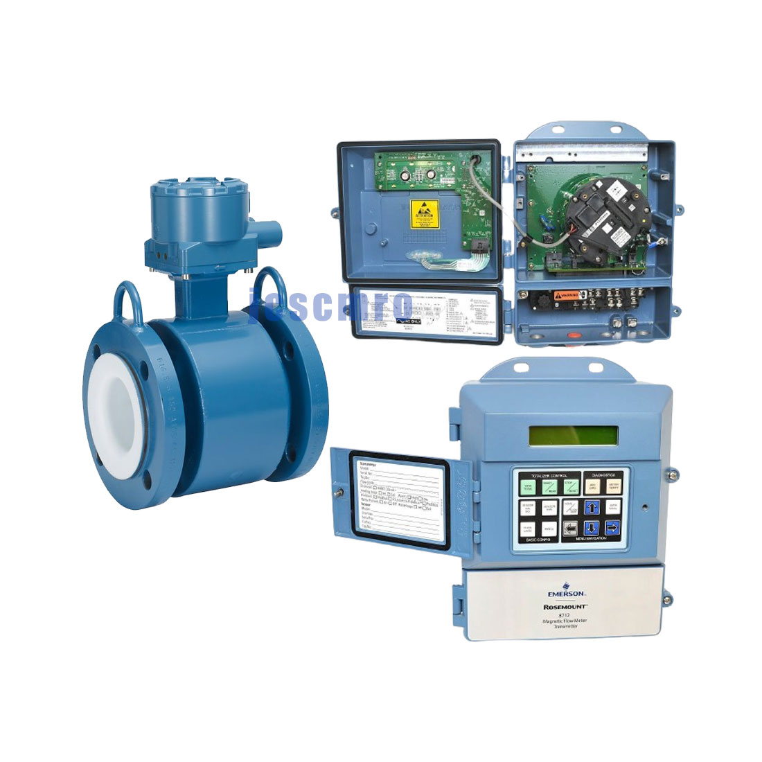 rosemount,Rosemount 8705 Flanged Magnetic Flow Meter Consisting of 8705120 Sensor and 8712E Transmitter|Rosemount 8705120+8712E
