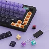 Side engraved hot-swappable RGB e-sports game wireless Bluetooth three-mode bottom light position mechanical keyboard
