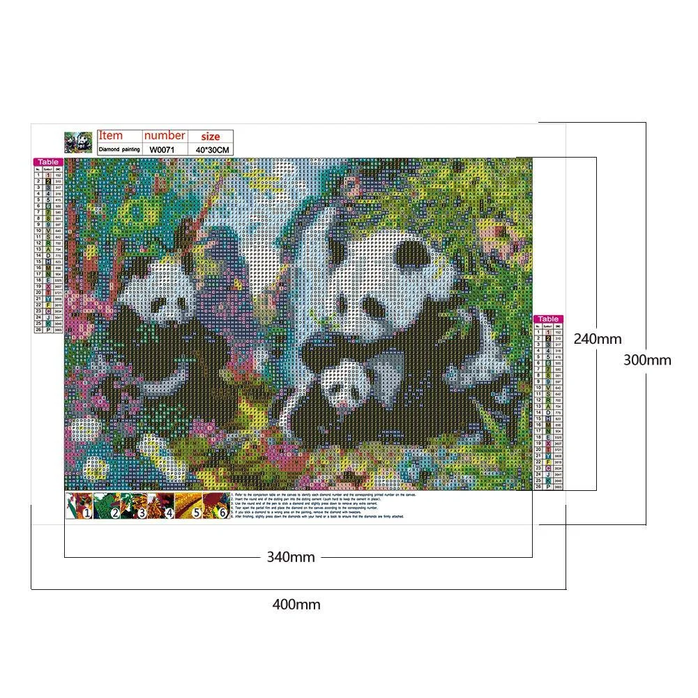 Diamond Painting - Full Round Drill - Panda