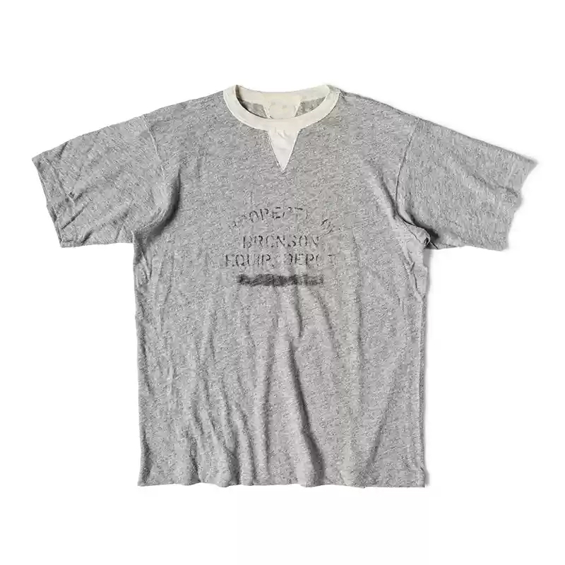 Men's Vintage Ink Print Short Sleeve T-Shirt
