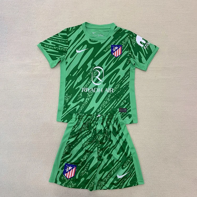 24/25 Atletico Madrid Green Goalkeeper Kids Set