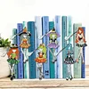 >SALE<6pcs Bookmark Diamond Dots with Crystal Little Witch Dot Drill Book Mark Cartoon