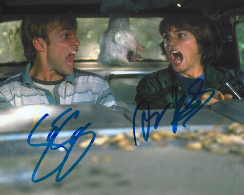 Autographed Photo Poster painting Seann William Scott & Ashton Kutcher Signed 8 x 10