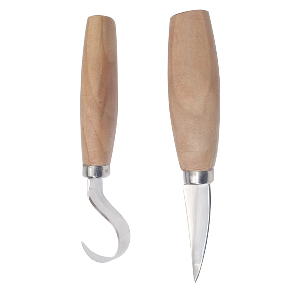 

2pcs Wood Carving Cutter Woodwork Sculptural Spoon Hook Carving Knife Tools, 501 Original