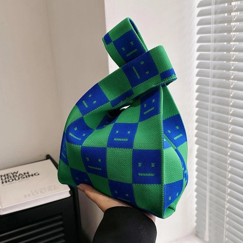 Korean Style Spring And Summer New Arrival Women’s Bag Handbag Bag Fashionable Simple Niche Knitted Bag Vesel Bag Crossbody Bag