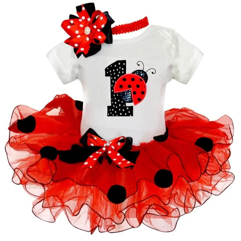 Baby Girls 12 Months Birthday Party Dress New Year 1st Christening Gown Newborn Infantil Tutu Outfit Red First Christmas Clothes