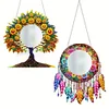 (US Local) DIY Tree Of Life Dream Catcher Hanging Mirror Diamond Art Kits for Wall