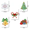 5pcs DIY Diamond Painting Handwork Christmas Brooch Kit