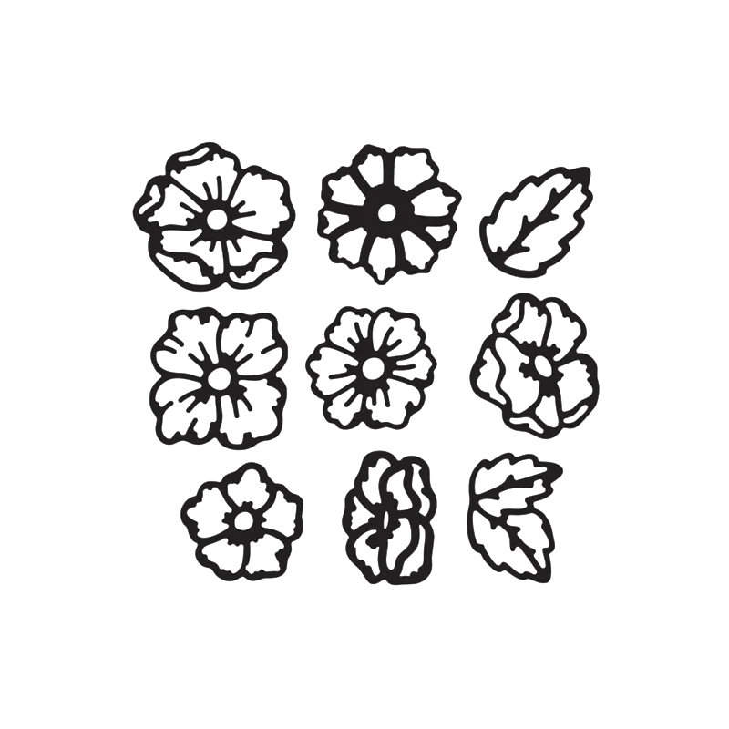 Beautiful Flowers And Leaves Metal Cutting Dies For DIY Scrapbook Cutting Die Paper Cards Embossed Decorative Craft Die Cut New