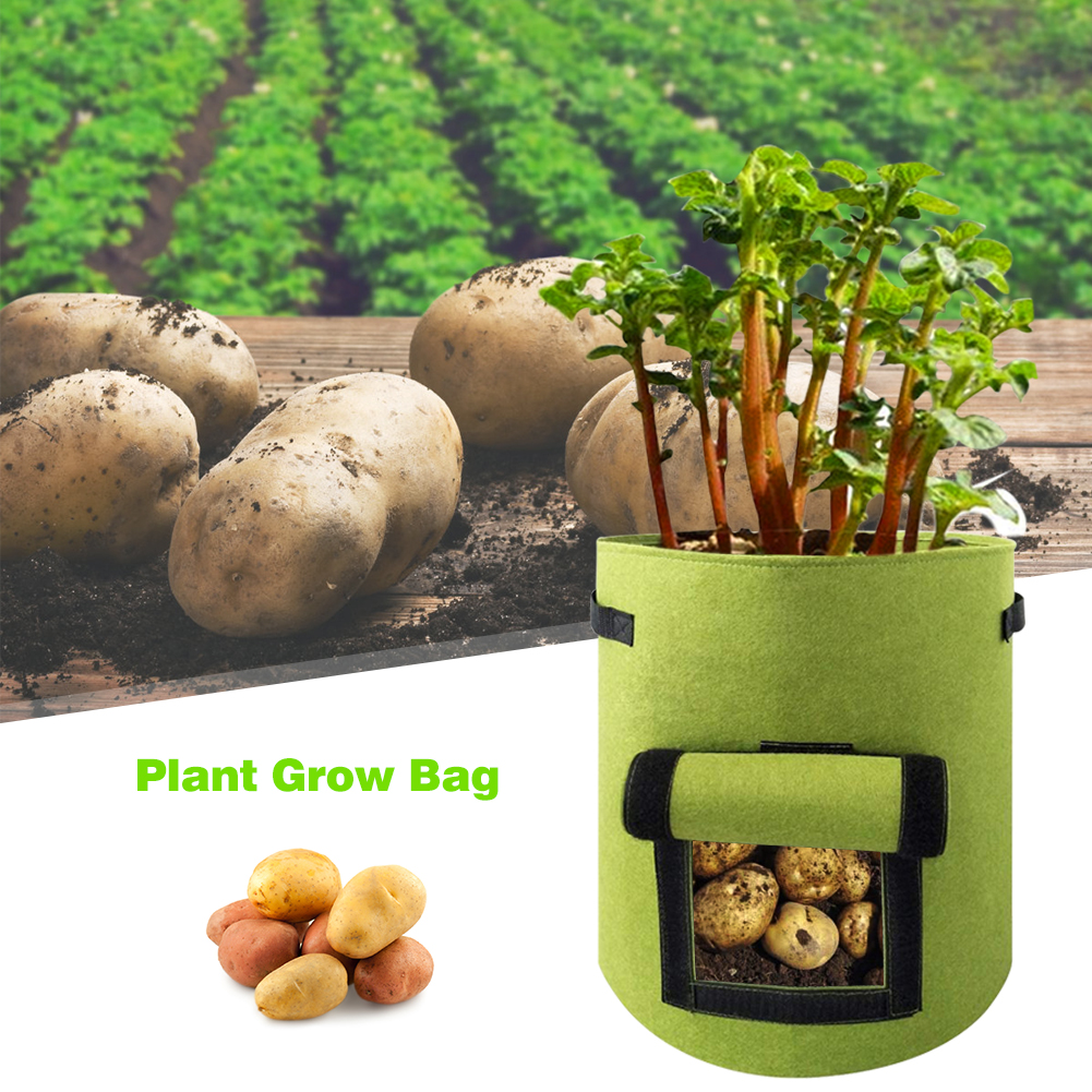 Non-woven Plant Growth Bag DIY Potato Grow Vegetable Planting Seedling Pots от Cesdeals WW