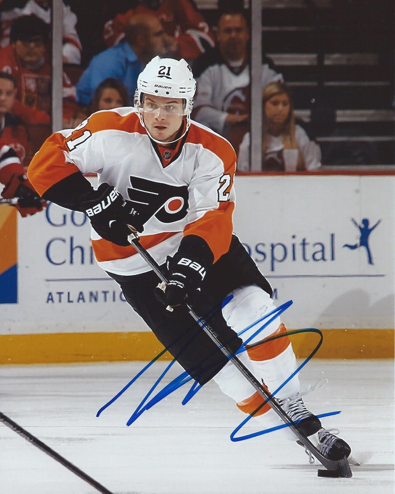 Scott Laughton Signed 8×10 Photo Poster painting Philadelphia Flyers Autographed COA