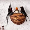 Simulated Swallow Nest Wall Decor (For Corner/Hole Covering - Warm Country Style Decoration)