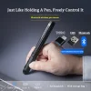Pocket Pen Mouse 2.4G Wireless Mouse Bluetooth 3-Mode Charging Typec Pen Type, Portable Handwriting Mini Mouse