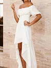 Irregular Clipping Off-The-Shoulder Maxi Dress