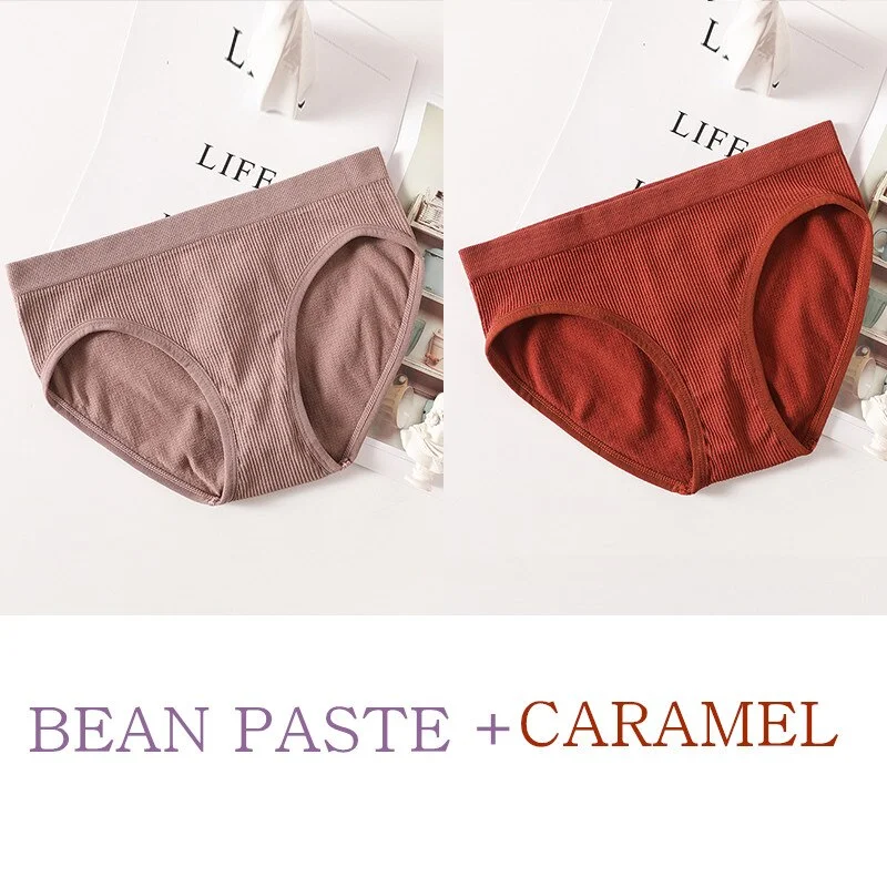 2PCS/Set Women Panties Bodyshaper Briefs Seamless Underwear Sexy Female Underpants Sexy Lingerie Ladies Comfort Cotton Panty M-L