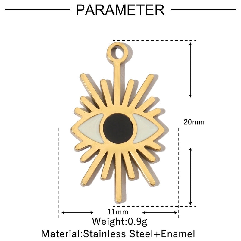 3 PCS/Package 12*17mm 17*14mm 19*14mm 304 Stainless Steel Water Droplets Jewelry Accessories Pendant