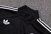 Joyfball 2025/2026 Kids Size Germany Long Zipped Jacket 125th Anniversary Edition Black Football Jersey 1:1 Thai Quality 