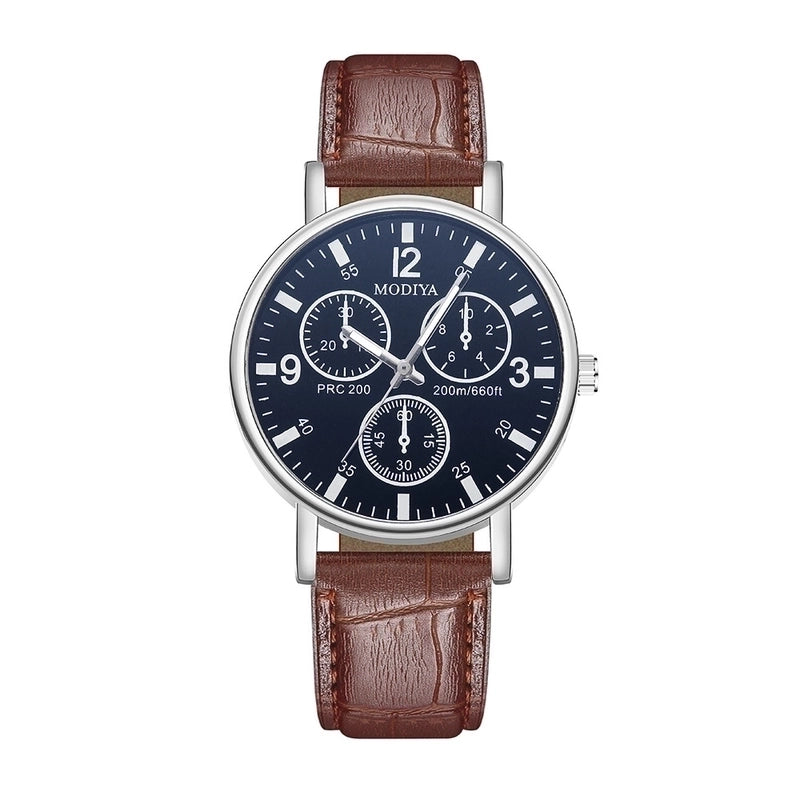 5 Pieces Casual Round Buckle Quartz Men’s Watches