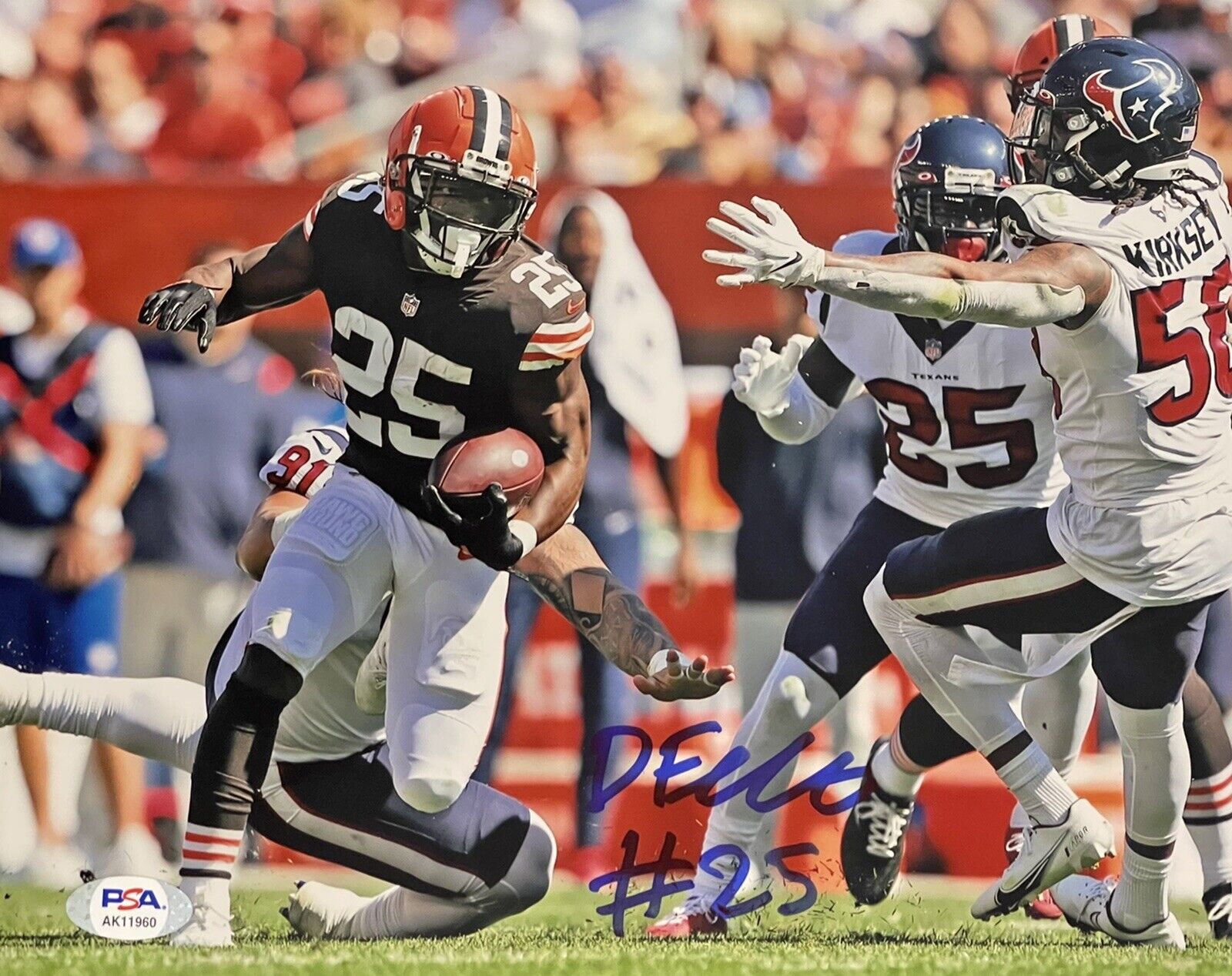 Demetric Felton Signed Autographed Cleveland Browns 8x10 Photo Poster painting PSA/DNA