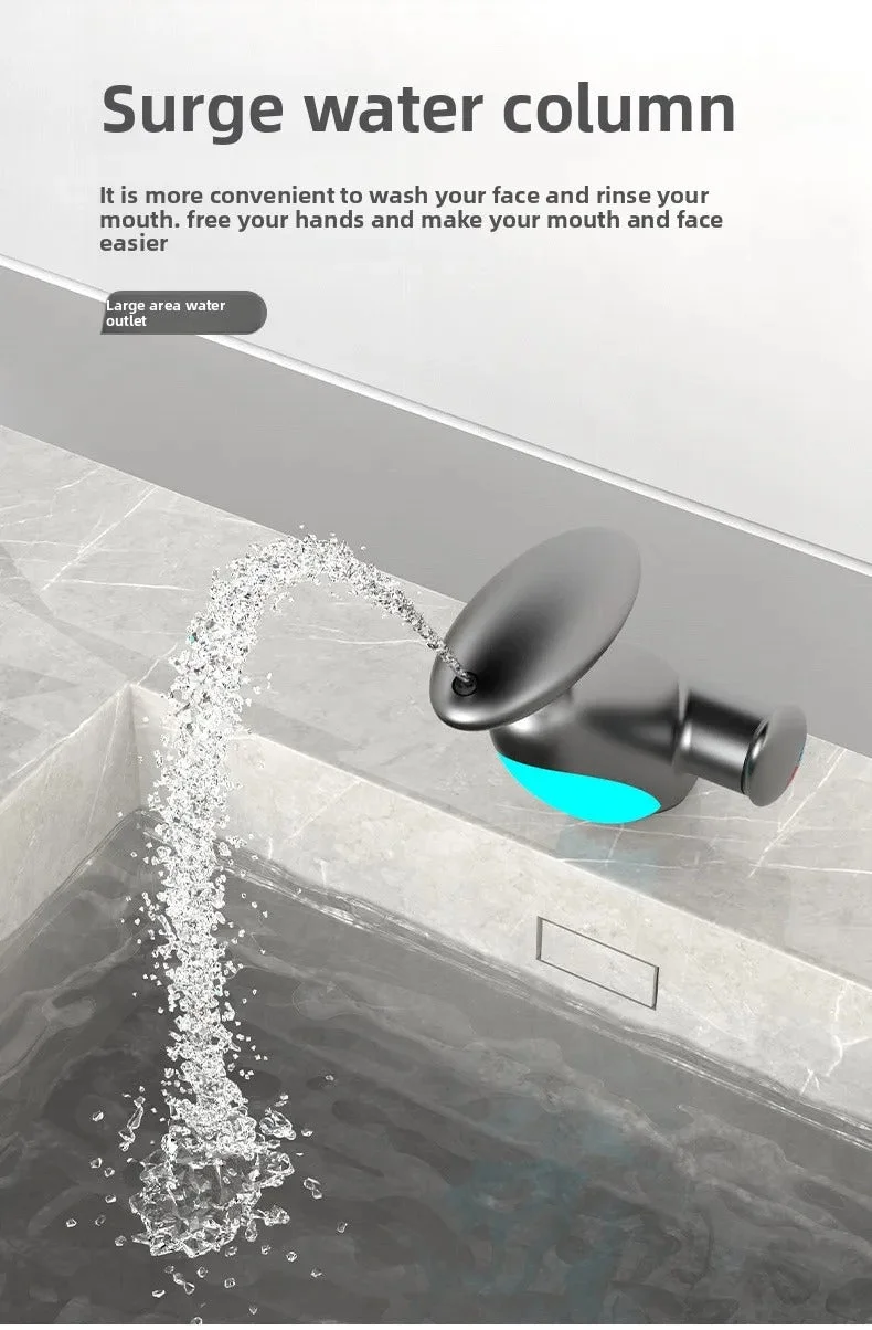 Smart LED Bathroom Faucet – 4 Water Modes, 360° Pull-Out Head