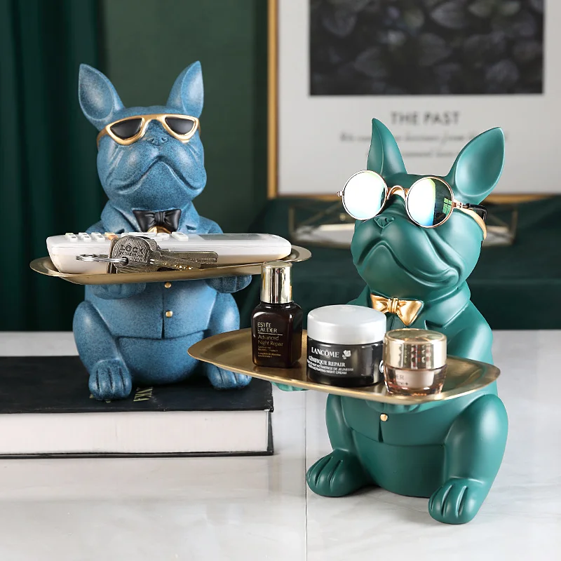 Woof Butler, Cool Bulldog Tray, Table Decoration & Coin Bank、、sdecorshop