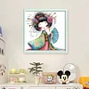 Cartoon Japanese Geisha-11CT Stamped Cross Stitch 40*40cm/15.75*15.75in