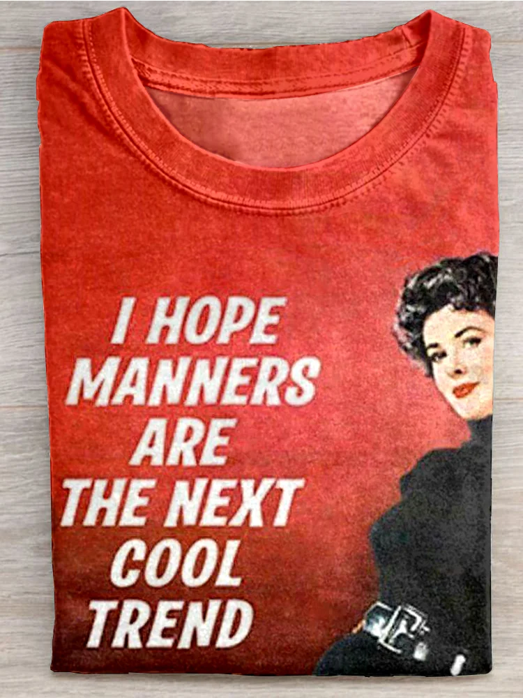 Eagerlys  I Hope Manners T-shirt Eagerlys