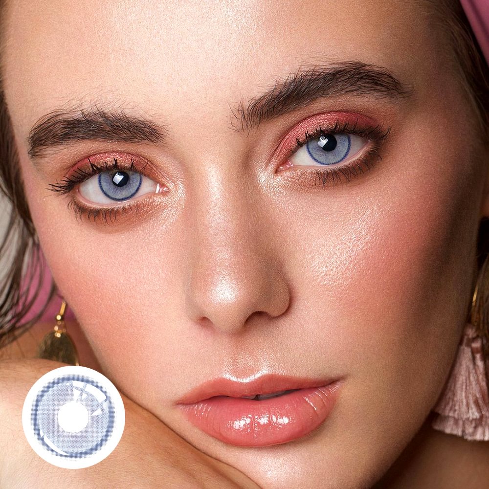 Moon Blue Yearly Contact Lenses Daily Wear 14.2mm