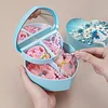 Flower DIY Diamond Painting Heart-Shaped Jewelry Box Decorative Storage Case