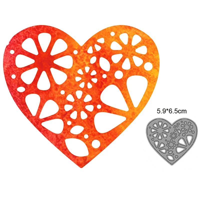 2021 New Craft Dies Heart Frame Metal Cutting Dies Cut Die Mold Decoration Scrapbook Dies Knife Mould Blade Punch Stencils Dies
