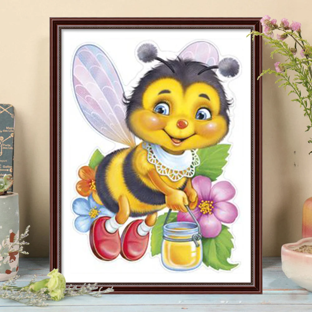 Full Round Diamond Painting 30*40cm - Little Bee