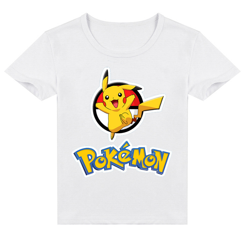 Mayoulove Pikachu T-Shirt - Cute Pokemon Graphic Tee for Kids - Perfect for Fans of Pikachu and Pokemon - Soft and Comfortable Fabric - Ideal for Boys and Girls - Available in Multiple Sizes-Mayoulove