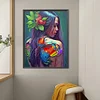 Diamond Painting-DIY Full Round Drill Butterfly Girl(50x60cm)
