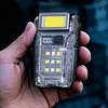 COB+SMD LED Camping Work Light Rechargeable Mini Flashlight Hat Clip Torch Light