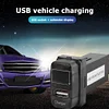 For USB Car Charger with Blue LED Voltmeter 2.1A Charger Socket