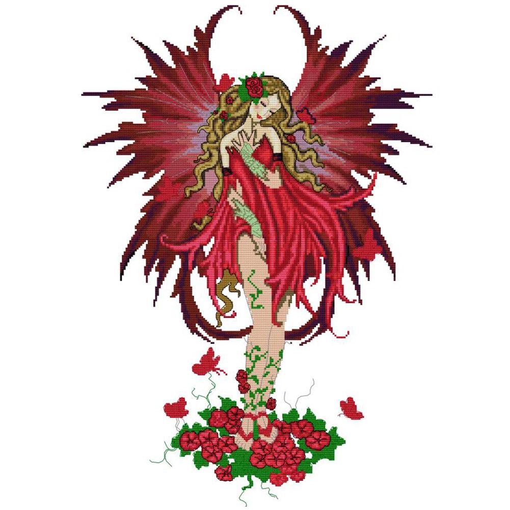 

Flower Fairy - 14CT Stamped Cross Stitch - 44*59cm, 501 Original