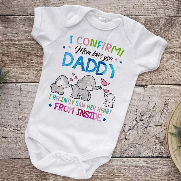 Cartoon Elephant Printed Baby Romper