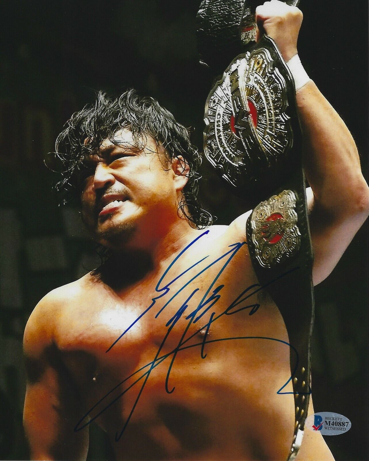 Hirooki Goto Signed 8x10 Photo Poster painting BAS Beckett COA New Japan Pro Wrestling Picture 7