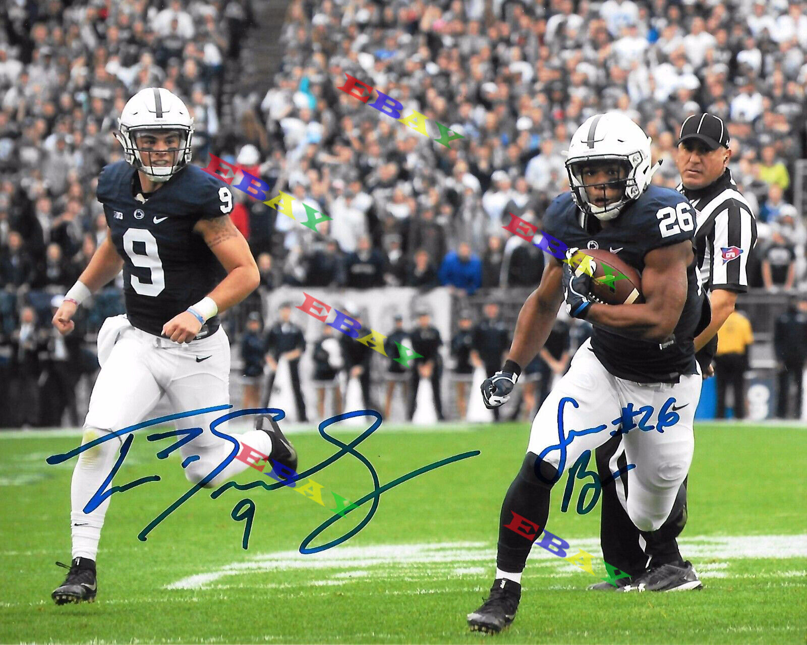 SAQUON BARKLEY & TRACE MCSORLEY PENN STATE Signed 8x10autographed Photo Poster painting Reprint