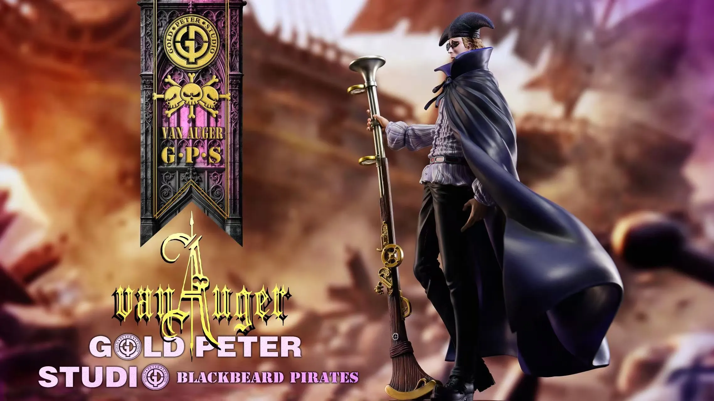 GOLD PETER Studio - Blackbeard Pirates #1 Van Augur One Piece-