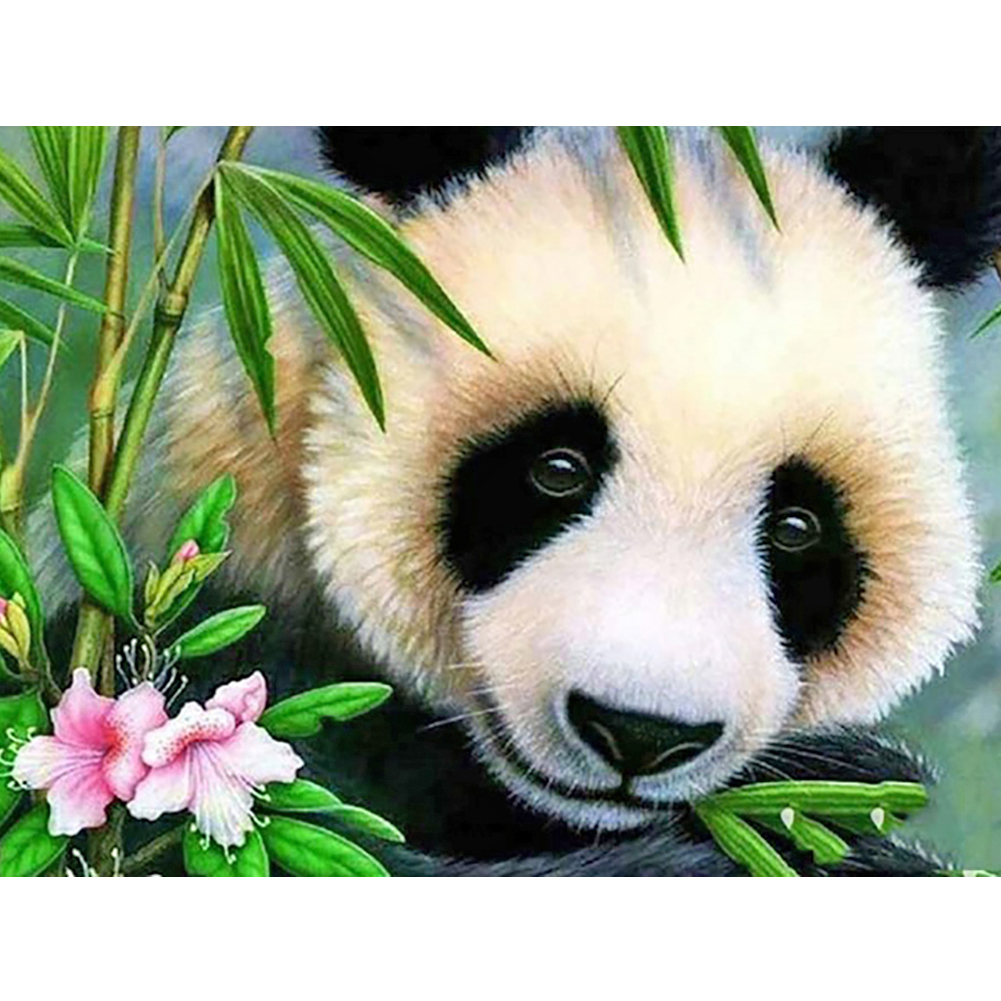 

(Multi-Size) Panda - Round/Square Drill Diamond Painting - 40*30CM, Round diamond 30*40cm, 501 Original