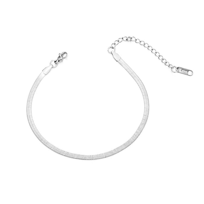 Basic Minimalist Geometric 304 Stainless Steel Bracelets In Bulk
