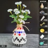 Wooden Vase Solid Mosaic Art Handmade Pasting Material Pack DIY Creative Decoration Kit