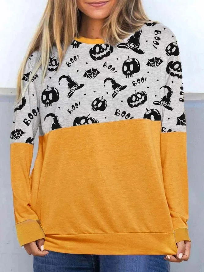 Long Sleeve Vintage Crew Neck Striped Sweatshirt