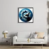 (30*30cm)Whales - Round Partial AB Drill Diamond Painting