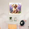 Lavender And Dachshund-11CT Stamped Cross Stitch 40*40cm/15.75*15.75in