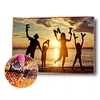 Diamond Painting -DIY Round Drill Sunset Family