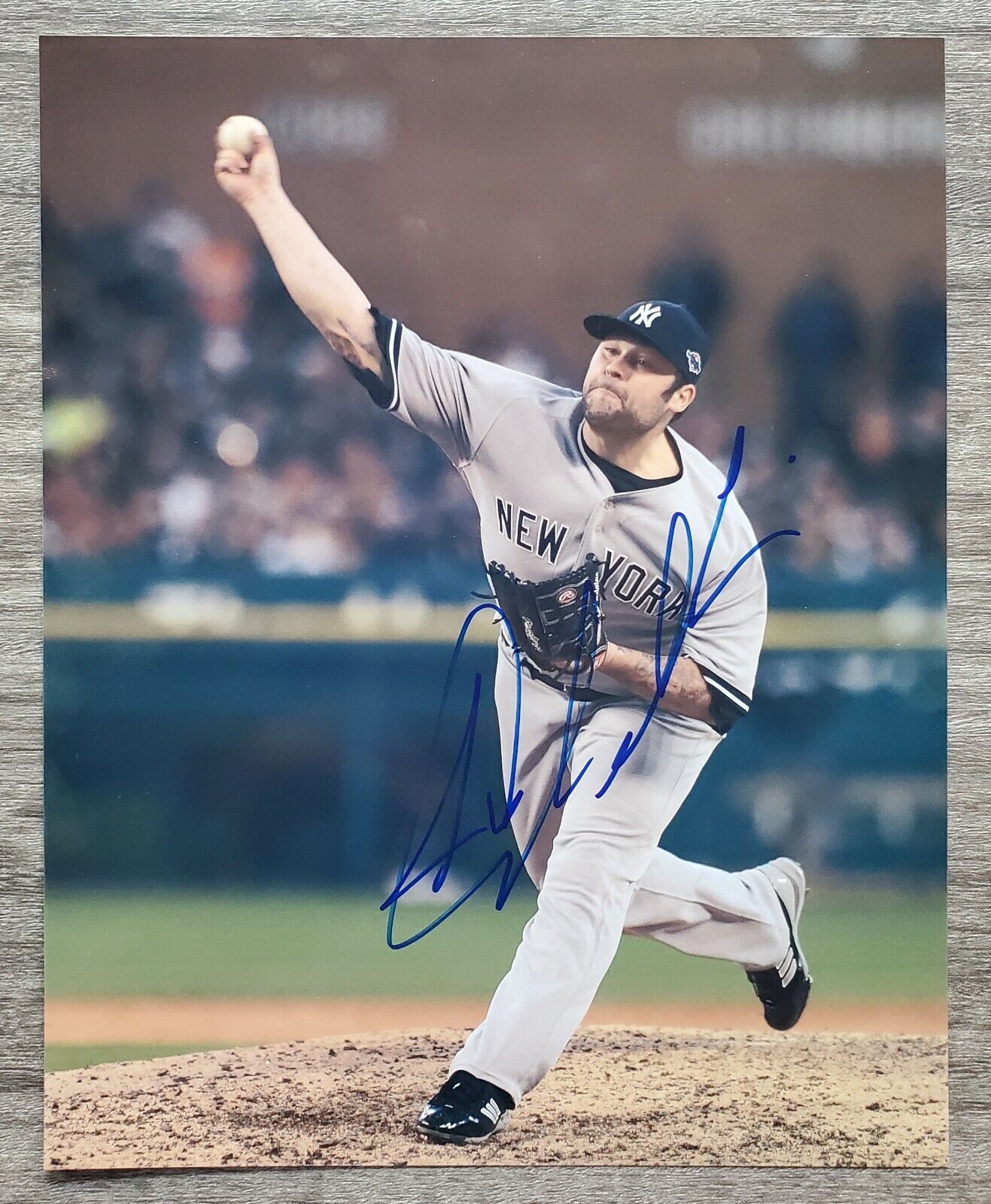 Joba Chamberlain Signed 8x10 Photo Poster painting New York Yankees NY MLB RAD